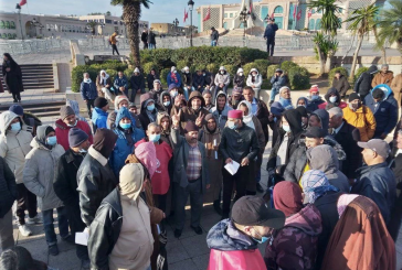 الوعاظ والاطارات المسجدية ينفذون ”يوم غضب” أمام مقر وزارة الشؤون الدينية