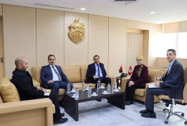 وزيرة العدل تستقبل القائم بالاعمال بسفارة ليبيا في تونس