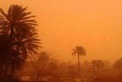 رياح رملية قوية تحجب الرؤية في مناطق بالجنوب والداخلية تُحذر مستعملي الطريق