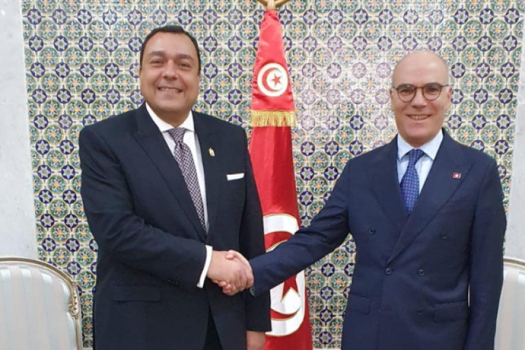 وزير الخارجية يتباحث مع سفير مصر بتونس سبل الارتقاء بالتعاون الثنائي الى مستوى الشراكة الإستراتيجية