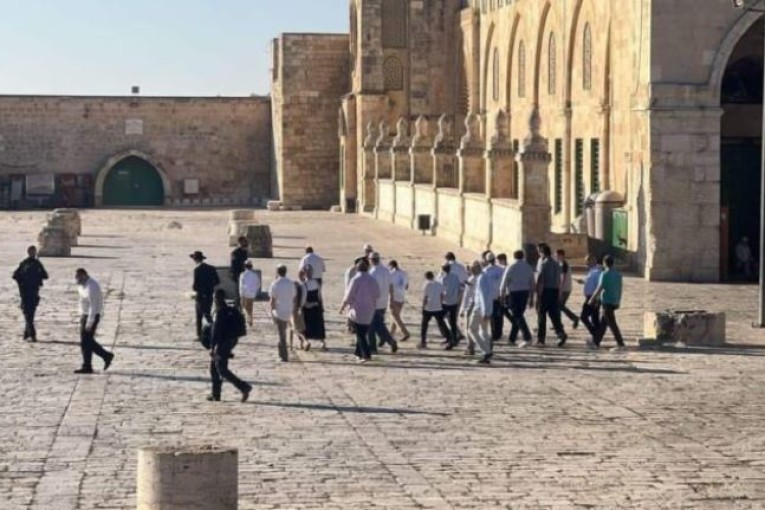 مستوطنون يقتحمون باحات الأقصى