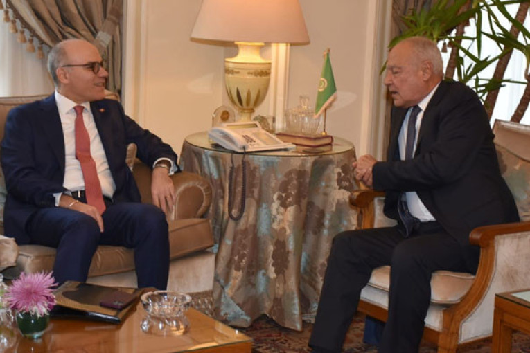 وزير الخارجية يلتقي في القاهرة الأمين العام لجامعة الدول العربية