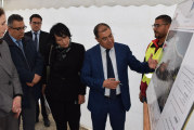 وزيرة التجهيز تدعو المقاولات المكلفة بأشغال مشروع حماية كرنيش بنزرت إلى العمل ليلا نهارا