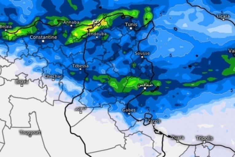 اليوم : أمطار من الشمال إلى الجنوب والكميات المتوقعة تتجاوز 20 مم بعدة جهات