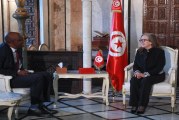 رئيسة الحكومة تلتقي المدير العام للوكالة الافريقية للتأمين التجارى