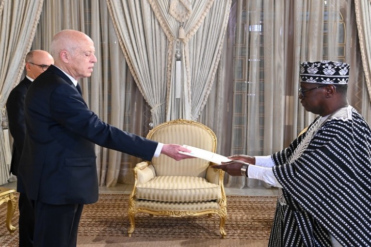 سعيد يشرف على موكب تسلم أوراق اعتماد سفيري البرازيل ومالي