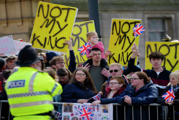 لندن: محتجون يتظاهرون ضد تتويج الملك تشارلز الثالث