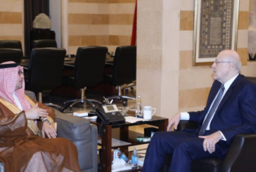 نجيب ميقاتي يبحث العلاقات اللبنانية السعودية مع سفير المملكة