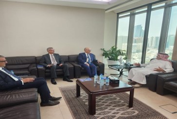 وزير الخارجية يلتقي بالمدير العام ورئيس مجلس إدارة صندوق النقد العربي