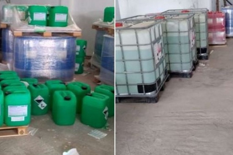 تستعمل في صنع المتفجرات.. كشف مستودع لتخزين مواد كيميائية خطيرة