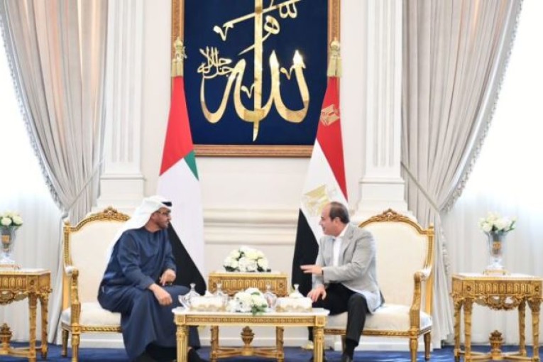 رئيسا مصر والإمارات يتفقان على مواصلة الجهود لتسوية أزمات المنطقة