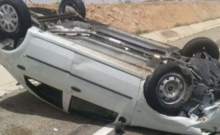 وفاة زوجين في حادث انقلاب سيارة بسيدي بوزيد