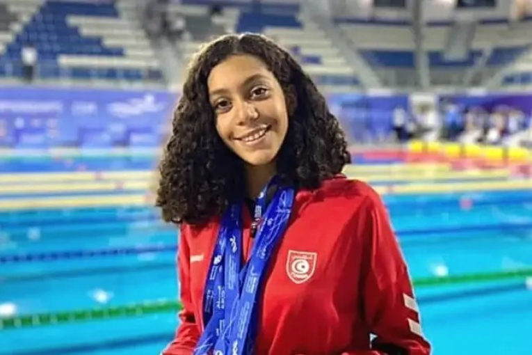 جميلة بولكباش تنهي تصفيات سباق 800م سباحة حرة في المركز الثامن