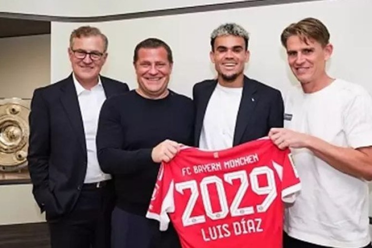 بايرن ميونيخ يعلن رسميا ضم لويس دياز من ليفربول