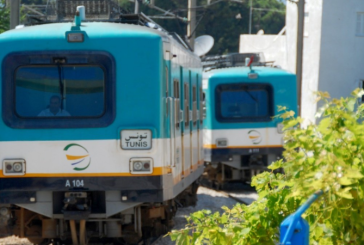 توقف جولان خط ت.ح.م بين محطتي خير الدين والمرسى الشاطئ يوم الأحد