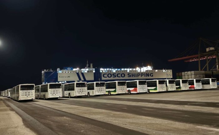 دفعة أولى من صفقة بـ 461 حافلة صينية جديدة في طريقها إلى تونس