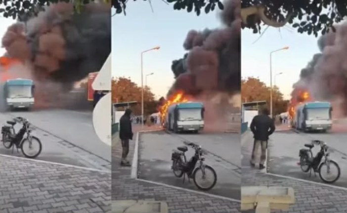 قابس: اندلاع حريق في حافلة نقل التلاميذ