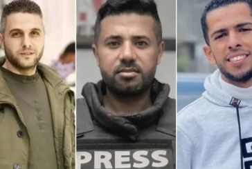 استشهاد 3 صحفيين فلسطينيين جراء استهداف مباشر لمركبتهم