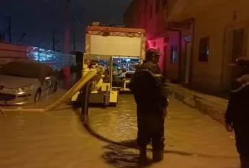 الحماية المدنية: 263 عملية إجلاء جرّاء الأمطار خلال 24 ساعة