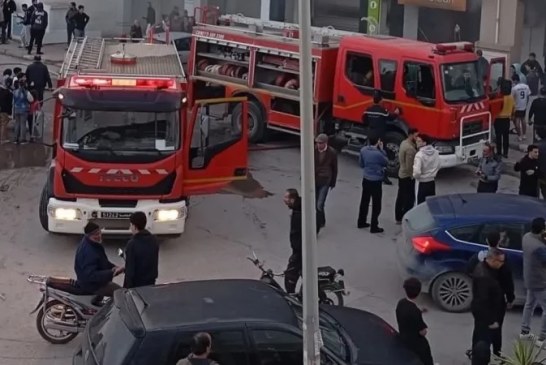 قبل الإفطار: اندلاع حريق ضخم بمغسلة ملابس في إقامة سكنية بالمروج