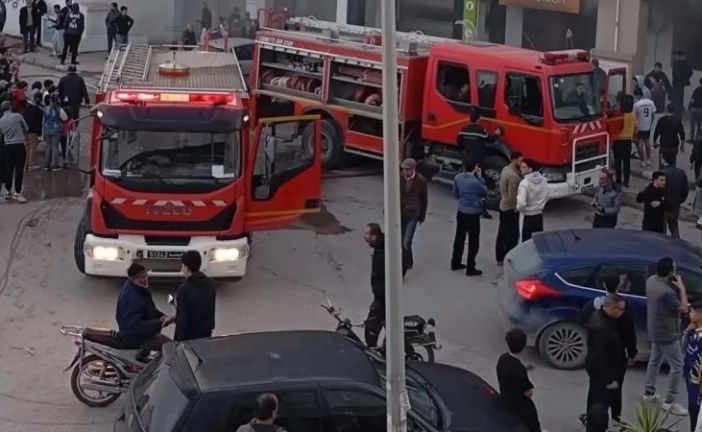 قبل الإفطار: اندلاع حريق ضخم بمغسلة ملابس في إقامة سكنية بالمروج