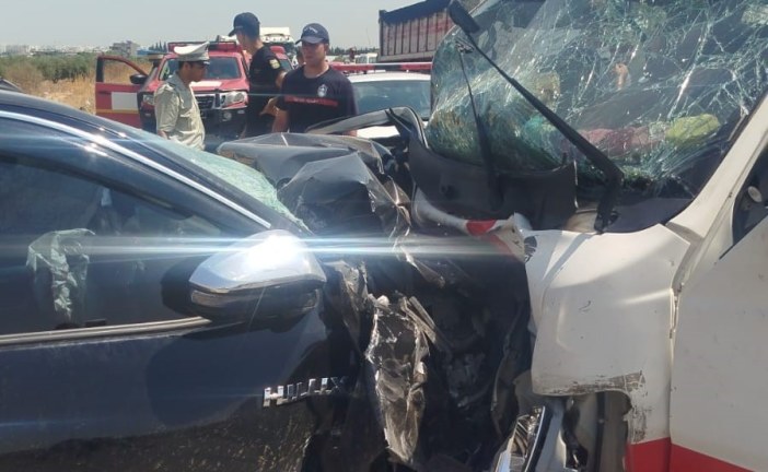 حادث مرور بمفترق شبدة: وفاة شخص وإصابة 10 آخرين في اصطدام سيارتين